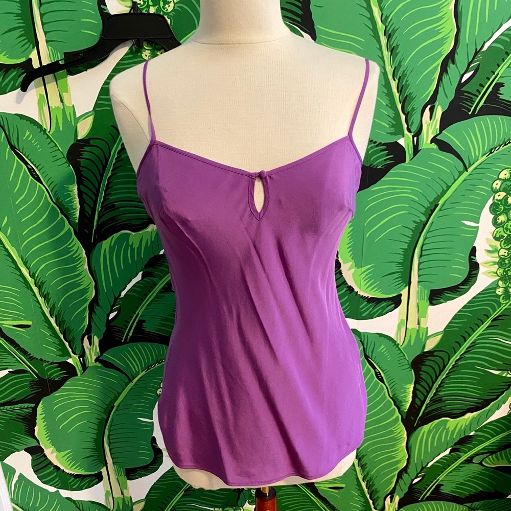 100 % Silk Trina Turk Tank in Purple